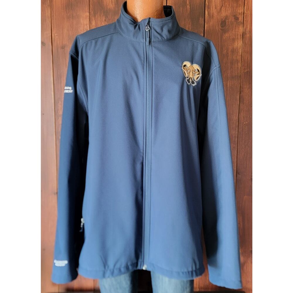 Men 4XL Michelin US9 Ardmore OK Port Authority Jacket‎ Blue Mr. Bibb Logo Unique